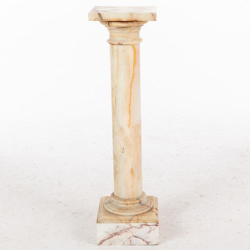 Agate Columnar Pedestal, 19th Century