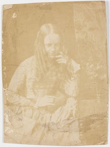 Hill & Adamson, Miss Munro, Calotype, c. 1843-1847