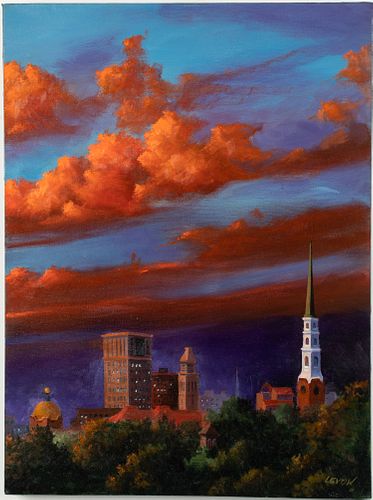 Larry Levow, Sunset, Oil on Canvas, 2011