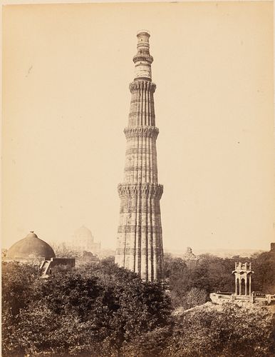 Francis Frith, Delhi Kulub Minar, Albumen Print 