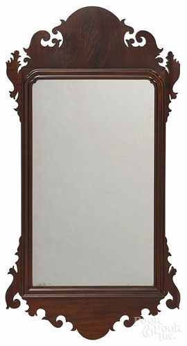 Chippendale mahogany looking glass, late 18th c., 35 1/2'' h.