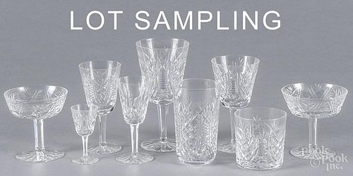 Extensive set of Waterford stemware, approximately eighty-two pieces.