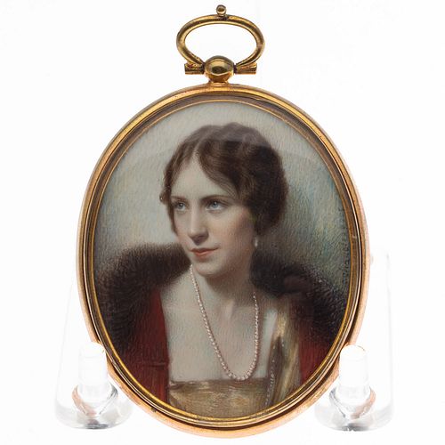 C. Chandler Ross, Portrait Miniature of a Woman