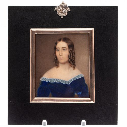 Portrait Miniature of a Woman, 19th Century