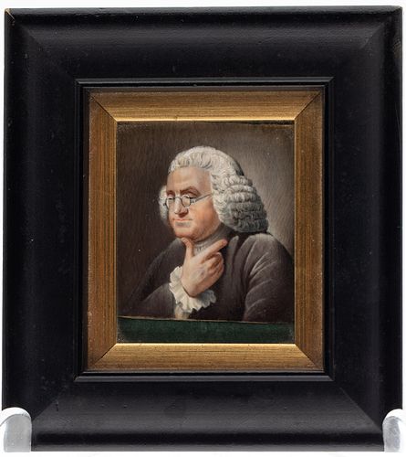 Portrait Miniature of Benjamin Franklin, 19th C