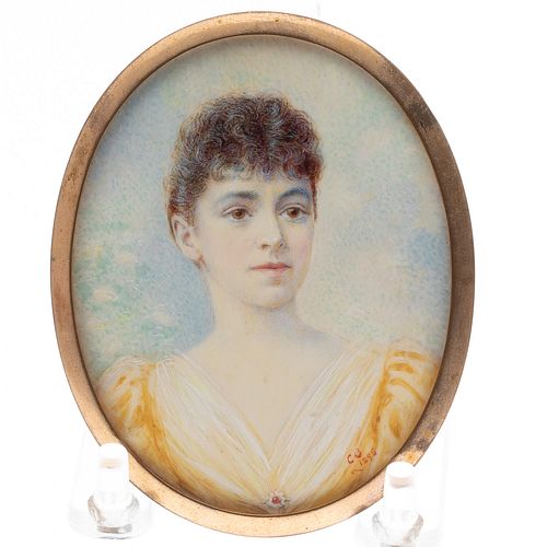 Portrait Miniature of a Woman, 1895