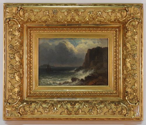 Benjamin Champney Coastal Sea Landscape Painting