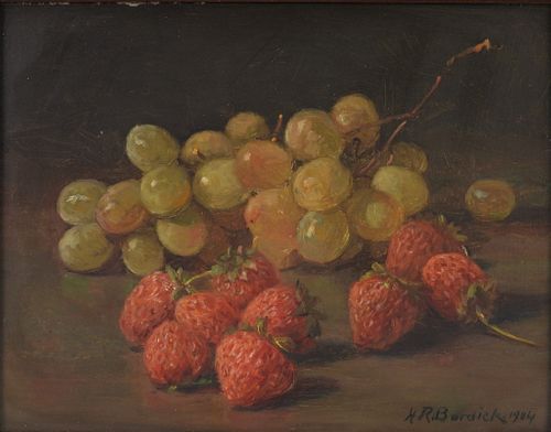 Horace Burdick Mixed Fruit Still Life Painting