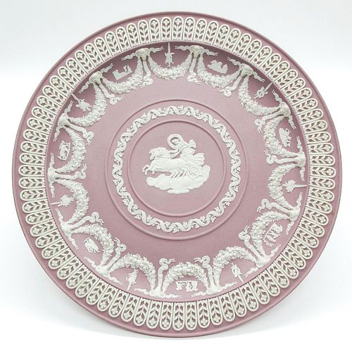 Wedgwood Lilac Jasperware, Cameo of Aurora Trophy Plate