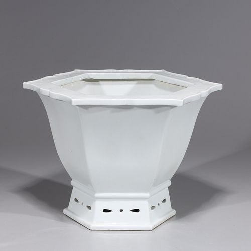 Chinese White Porcelain Planter