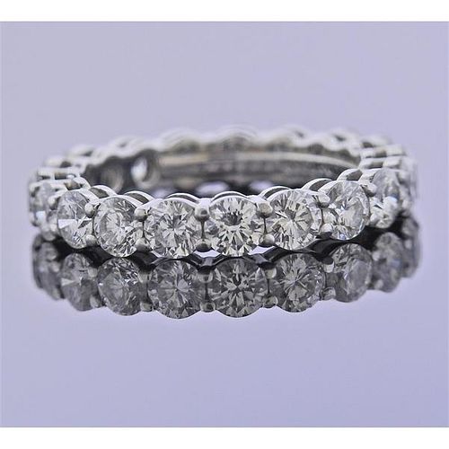 Tiffany &amp; Co Embrace Platinum Diamond Eternity Band Ring