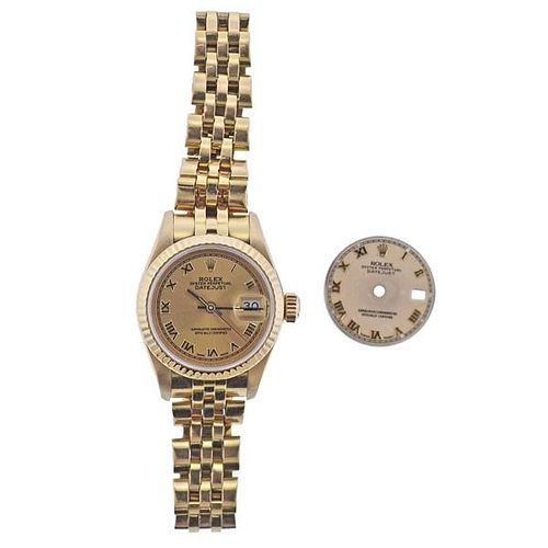 Rolex Datejust 18k Gold Lady&#39;s Watch 69178