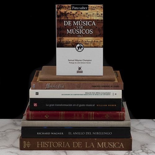 Libros sobre Música.Musicalia. Apuntes para el conocimiento y degustación de la música clásica... Piezas: 10.