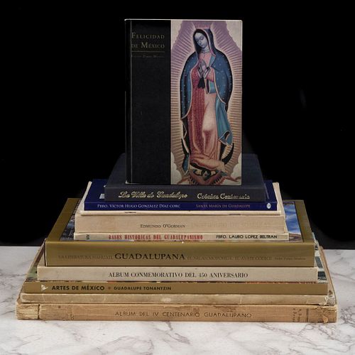 Libros sobre la Virgen de Guadalupe. Álbum del IV Centenario Guadalupano / Álbum Conmemorativo del 450 Aniversario de las Apariciones..