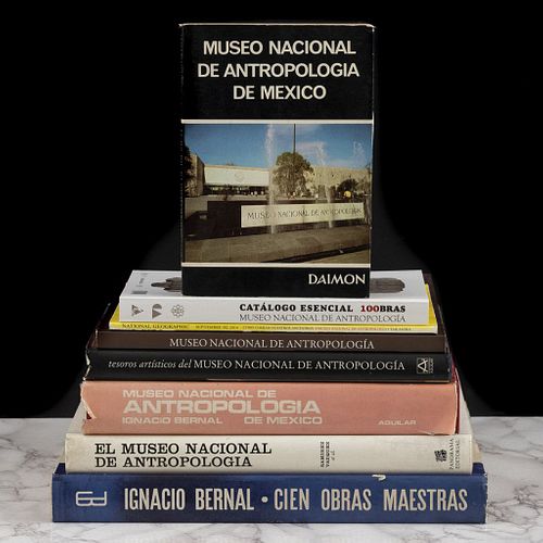 Libros sobre el Museo de Antropología. Cien Obras Maestras del Museo Nacional de Antropología. Piezas: 8.