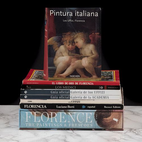 Libros sobre Uffizi / Florencia. Pintura Italiana. Los Uffizi, Florencia / Los Uffizi. Guia Oficial todas las obras. Piezas: 8.