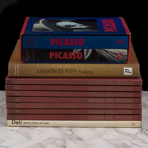 Libros sobre Picasso, Dalí y Museo del Prado. Pablo Picasso 1881 - 1973 / Leonardo da Vinci. Cuadernos. Piezas: 11.