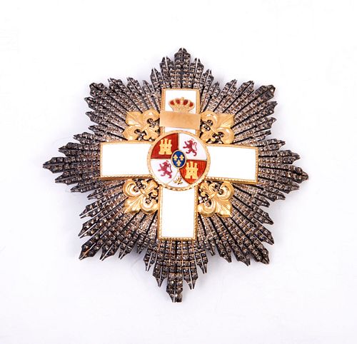 Cruz del Mérito Militar de 2ª clase con distintivo blanco. España, fecha de concesión: 1864 - 1868 y 1875 - 1926.