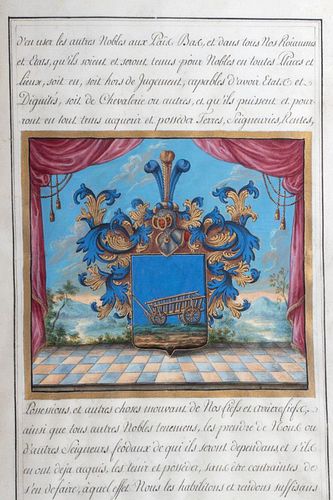 French Patent of Nobility, 18th Century