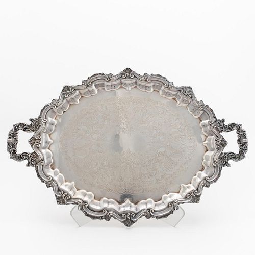 LARGE W.& S. BLACKINTON SILVERPLATE SERVING TRAY