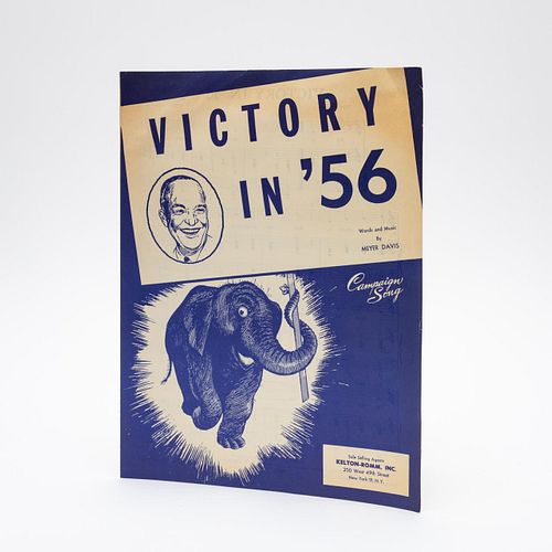 "VICTORY IN '56" EISENHOWER CAMPAIGN SONG MUSIC