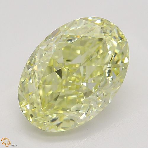 2.02 ct, Natural Fancy Yellow Even Color, VS2, Oval cut Diamond (GIA Graded), Appraised Value: $57,300 