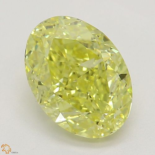 1.10 ct, Natural Fancy Intense Yellow Even Color, IF, Oval cut Diamond (GIA Graded), Appraised Value: $29,800 