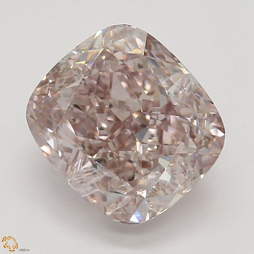 1.74 ct, Natural Fancy Brown Pink Even Color, SI1, Cushion cut Diamond (GIA Graded), Appraised Value: $157,200 