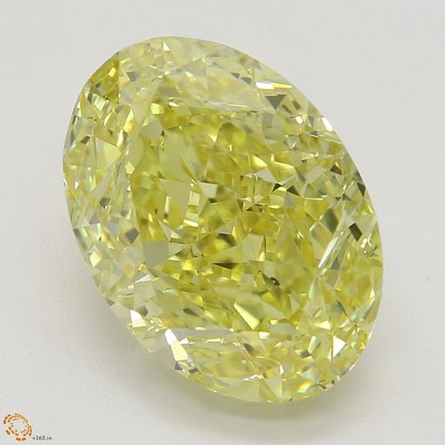 3.50 ct, Natural Fancy Intense Yellow Even Color, SI1, Oval cut Diamond (GIA Graded), Appraised Value: $139,900 