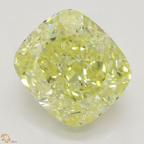 3.36 ct, Natural Fancy Intense Yellow Even Color, SI1, Cushion cut Diamond (GIA Graded), Appraised Value: $115,500 