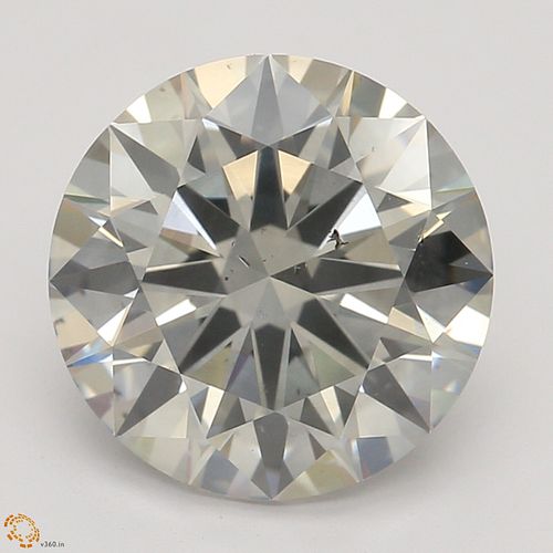 2.16 ct, Natural Very Light Gray Color, SI1, Round cut Diamond (GIA Graded), Appraised Value: $21,200 