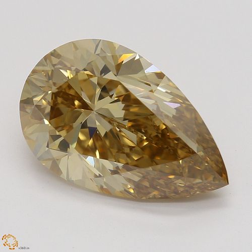 3.00 ct, Natural Fancy Brown Orange Even Color, VS1, TYPE IIa Pear cut Diamond (GIA Graded), Appraised Value: $61,200 
