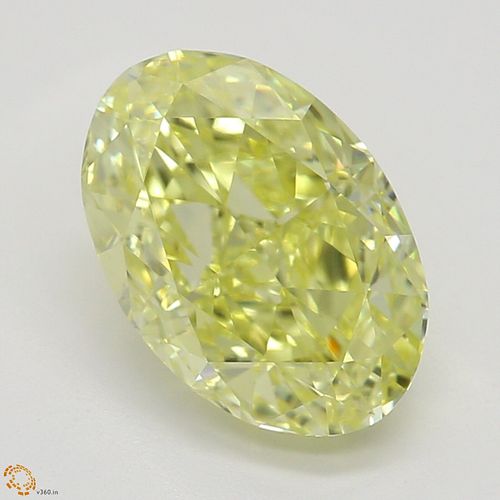 1.50 ct, Natural Fancy Intense Yellow Even Color, VS2, Oval cut Diamond (GIA Graded), Appraised Value: $48,200 