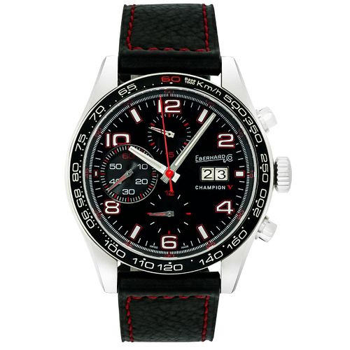 Eberhard Champion V Grande Date Chronograph Automatic Men's Watch 31064.3 R