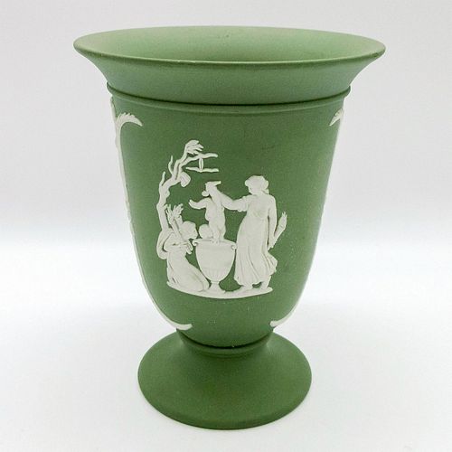 Wedgwood Celadon Jasperware Vase, Achilles