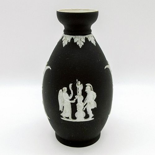 Wedgwood Black Jasperware Bud Vase