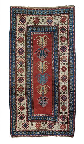 Antique Kazak Long Rug, 5'2'' x 10'1''