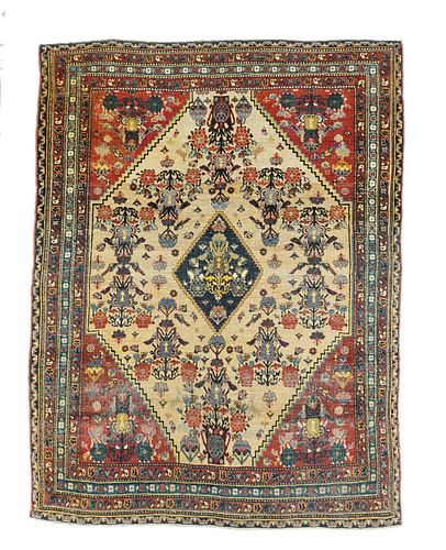 Antique Afshar Rug, 3'11" x 5'1"