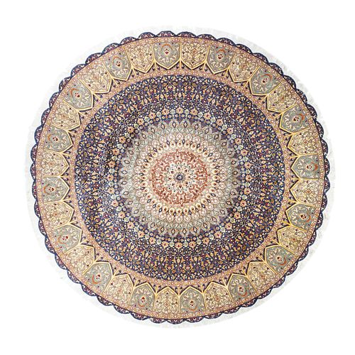 Persian Tabriz Rug, 8' x 8'2"