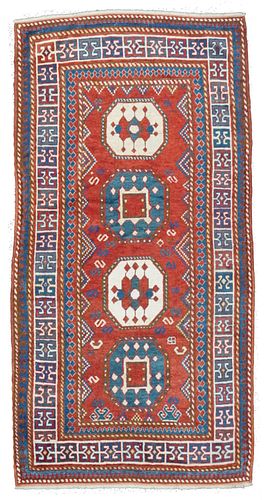 Antique Kazak Rug, 3'10" x 7'7"