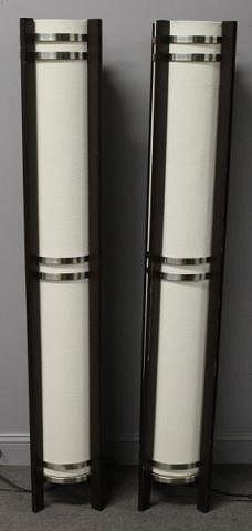 Pair of Modern Noguchi Style Floor Lamps.
