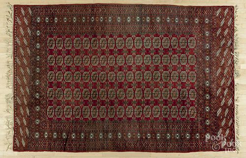 Semi-antique Bohkara carpet, 9'4'' x 6'.