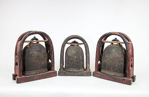 Three Himalayan Bronze Bells