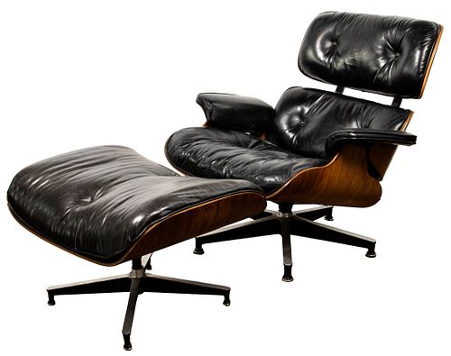 MCM Eames for Herman Miller Lounge Chair and Ottoman