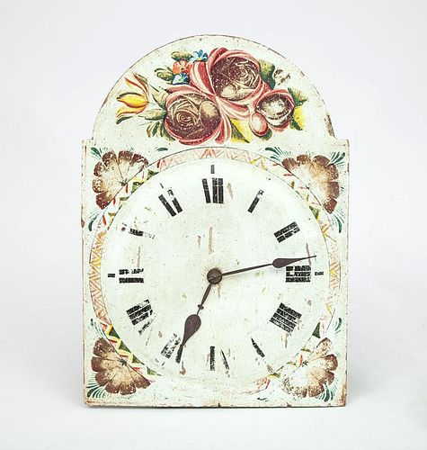 Painted Wood Breakarch Clock Face