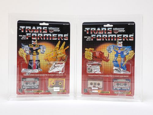2PC 1986 Hasbro Transformers G1 Autobot Cassettes