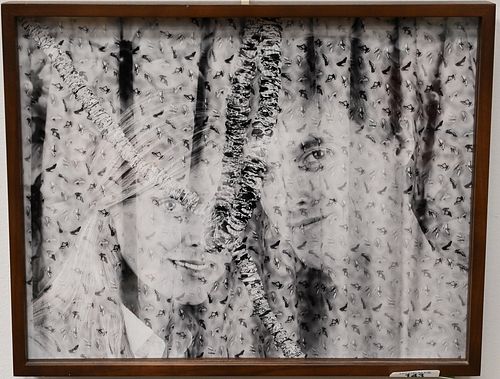 Elad Lassry (b. 1977), Textile (For Him and Her), 2009, silver gelatin print, edition 3/5, David Kordansky Gallery label on verso, 11" x 14". Provenan