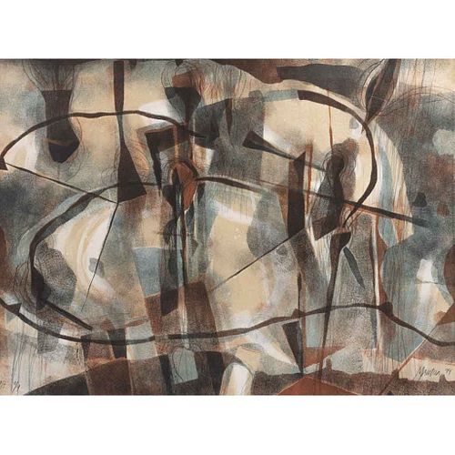 GABRIEL MACOTELA, Sin título, Firmada y fechada 94 Litografía P. T. 7 / 9, 57 x 77 cm