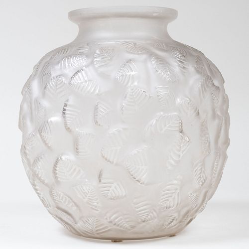 Lalique Glass 'Charmilles' Vase