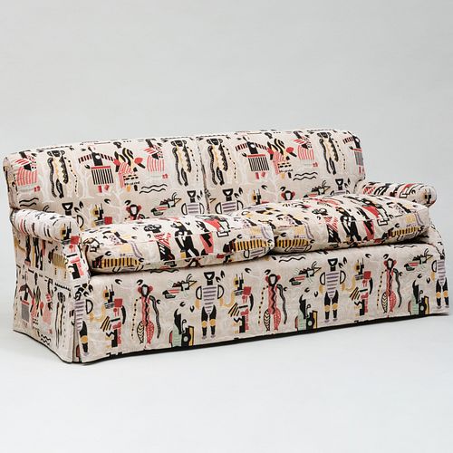 Contemporary Slipcovered Sofa
